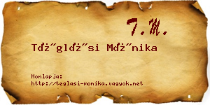 Téglási Mónika névjegykártya